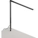 Z-Bar Solo 18 inch 6.00 watt Silver Desk Lamp Portable Light, Through-Table Mount